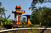 The traditional 'House of the Spirit'. Every Thai house has a house of spirits, the house is made for the spirit of the land, it calms the spirit and assure good blessings for the owner of the house. 